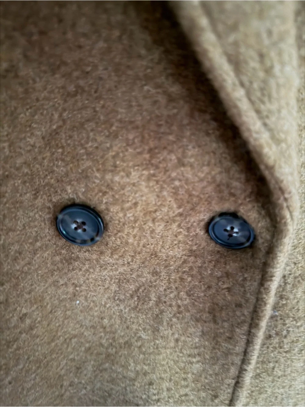 J. Crew Women's Double-Breasted Pea Coat in Camel Brown - Picture 5 of 5